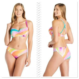 Bleu by Rod Beattie Women's Splash Out Shirred Bikini Top and Bottom